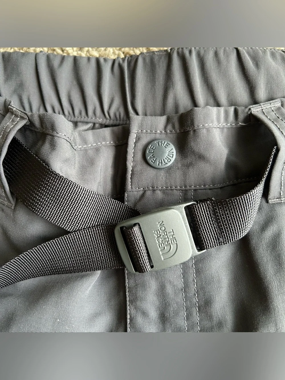 The North Face Pants Mens Large 36x30 Black Convertible Belted Cargo Outdoors